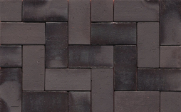 Клинкерная брусчатка Muhr №15 Schwarz-bunt edelglanz, 290*90*52 мм