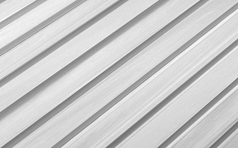 Реечная фасадная панель из ДПК CM Wall White (Белая), 3000*219*26 мм