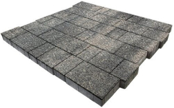 Плитка тротуарная SteinRus, Бельпассо А.23(М).Псм.4, Native, ColorMix Нокс, толщина 40 мм