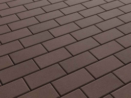 Плитка тротуарная Прямоугольник Б.2.П.8 стандарт гладкий коричневый, 200*100*80 мм