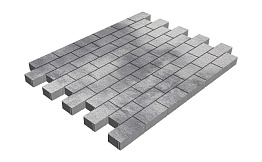 Плитка тротуарная SteinRus Прямоугольник Б.6.П.6, Native, Монохром, 200*100*60 мм