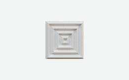 3D-плитка ARCHITECTILES Asperitas облегченная под покраску, № 8 Ocho, белый, 120*120*15 мм