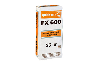 Эластичный плиточный клей quick-mix FX600, 25 кг
