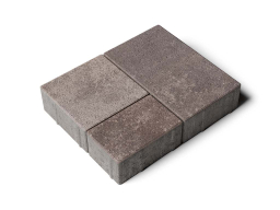 Плитка тротуарная Старый город Б.1.Фсм.6 листопад гладкий хаски, комплект 3 шт, толщина 60 мм