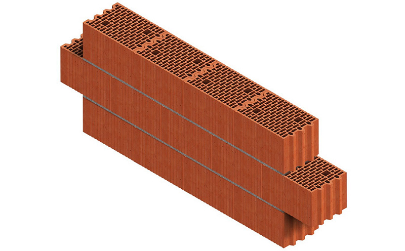 Керамический блок Porotherm 25M М100 10,53 НФ, 375*250*219 мм