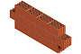 Керамический блок Porotherm 25M М100 10,53 НФ, 375*250*219 мм