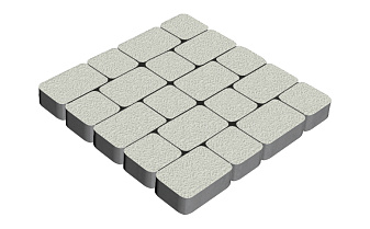 Плитка тротуарная SteinRus Инсбрук Альт Дуо Б.2.Фсм.6, Native, белый, толщина 60 мм