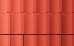 Керамическая рядовая черепица MLADOST Kontinental Pro, natural red