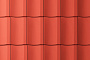 Керамическая рядовая черепица MLADOST Kontinental Pro, natural red