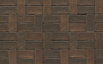 Клинкерная брусчатка Westerwaelder Klinker PK833 Braun, 200*100*52 мм