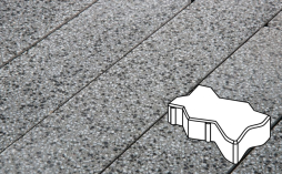 Плитка тротуарная Готика, City Granite FINO, Зигзаг/Волна Б.2.Ф.6, Белла Уайт, 225*112,5*60 мм