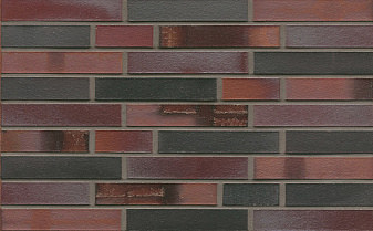 Кирпич клинкерный Muhr 29 S Schwarzblau-bunt Spezial гладкий, 290*60*52 мм