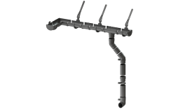 Водосточная система Docke STANDARD 120/80 мм, серый