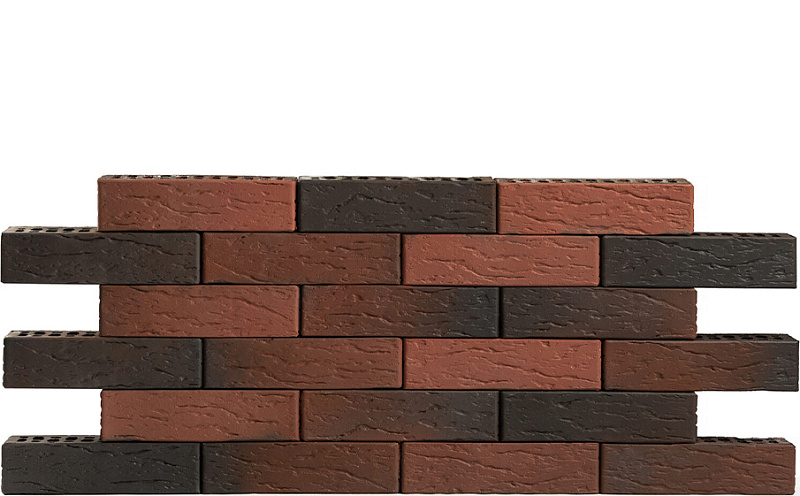Кирпич клинкерный VOLGABRICK №70 флэш рустированный, 250*85*65 мм