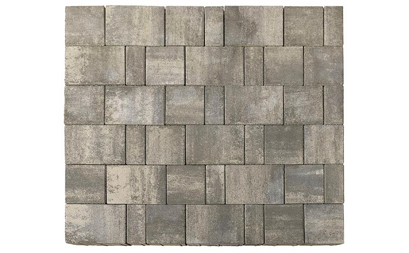 Плитка тротуарная BRAER Старый город Ландхаус Color Mix Туман, толщина 60 мм