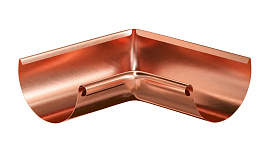 Угол желоба внутренний Aquasystem 90 градусов, медь, для системы D 150/100