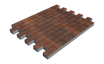 Плитка тротуарная SteinRus Прямоугольник Б.6.П.6, гладкая, Брук, 200*100*60 мм