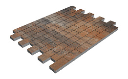 Плитка тротуарная SteinRus Прямоугольник А.6.П.4, гладкая, Рей, 200*100*40 мм