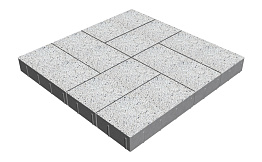 Плитка тротуарная SteinRus Грас Б.4.П.8, Backwash, Мрамор, 400*200*80 мм