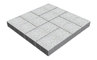 Плитка тротуарная SteinRus Грас Б.4.П.8, Backwash, Мрамор, 400*200*80 мм