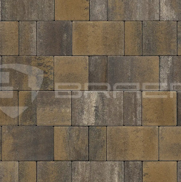 Плитка тротуарная BRAER Старый город Ландхаус Color Mix Рускеала, толщина 60 мм