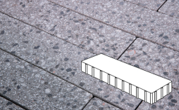 Плитка тротуарная Готика, Granite FINERRO, Плита Б.3.П.10, Галенит, 500*125*100 мм