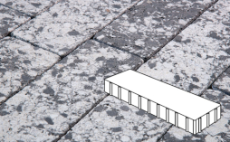 Плитка тротуарная Готика, City Granite FINERRO, Плита Б.3.П.10, Диорит, 500*125*100 мм