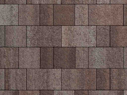 Плитка тротуарная Старый город Б.1.Фсм.8 листопад гранит хаски, комплект 3 шт, толщина 80 мм