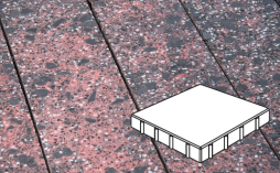 Плитка тротуарная Готика, Granite FINO, Квадрат Б.4.К.6, Дымовский, 400*400*60 мм