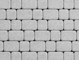 Плитка тротуарная Классико А.4.КО.4 стоунмикс белый, комплект 2 шт, толщина 40 мм