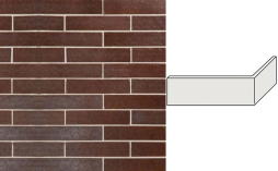 Клинкерная плитка угловая Stroeher Keravette Shine 825 sherry гладкая, 175*71*52*11 мм