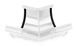 Внешний регулируемый угол Galeco 90-150 градусов для системы PVC D 130/100 мм, RAL 9010