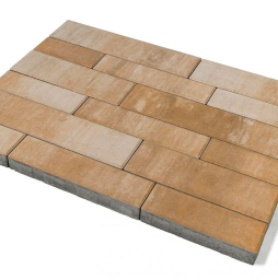 Плитка тротуарная BRAER Домино Color Mix Плато, 120/160*60 мм