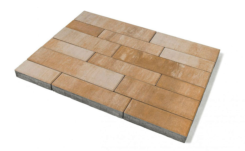 Плитка тротуарная BRAER Домино Color Mix Плато, 120/160*60 мм