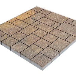 Плитка тротуарная SteinRus Инсбрук Альпен Б.7.Псм.6 Native, ColorMix Тоскана, толщина 60 мм
