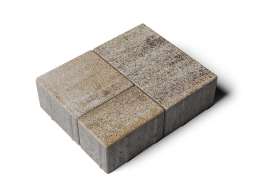 Плитка тротуарная Старый город Б.1.Фсм.8 искусственный камень базальт, комплект 3 шт, толщина 80 мм