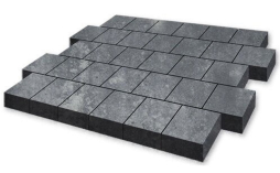 Плитка тротуарная SteinRus, Valencia Б.3.К.8, гладкая, ColorMix Актау, 300*300*80 мм