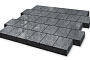 Плитка тротуарная SteinRus, Valencia Б.3.К.8, гладкая, ColorMix Актау, 300*300*80 мм