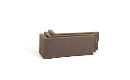 Клинкерная плитка угловая Terramatic Plato Brown, 185*71*60*14 мм