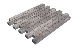 Плитка тротуарная SteinRus Прямоугольник Б.6.П.6, гладкая, Умбра, 200*100*60 мм