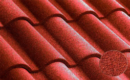 Композитная черепица рядовая Metrotile Romana Red