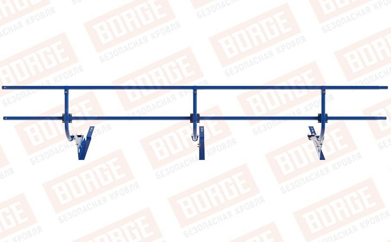 Кровельное ограждение Borge для черепичной кровли оцинкованное RAL 5005, 300*60 см