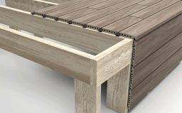 Ступень из керамогранита Gres Aragon Nogal 1219*147*26 мм