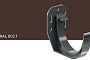 Кронштейн желоба KROP PVC для системы D 75/63 мм, RAL 8017