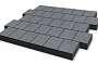 Плитка тротуарная SteinRus Valencia Б.3.К.8 гладкая, серый, 300*300*80 мм