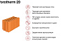 Керамический блок Porotherm 20 8,99 НФ M100, 400*200*219 мм