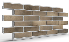 Термопанель на пенополистироле (ППС) с клинкерной плиткой BestPoint Retro Brick Pepper 1145*470*40 мм