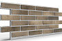 Термопанель на пенополистироле (ППС) с клинкерной плиткой BestPoint Retro Brick Pepper 1145*470*40 мм