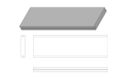 Клинкерная облицовочная плитка King Klinker King size для НФС, LF12 Old amber, 240*71*17 мм