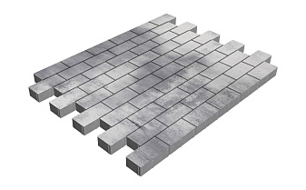 Плитка тротуарная SteinRus Прямоугольник Б.6.П.6, гладкая, Монохром, 200*100*60 мм